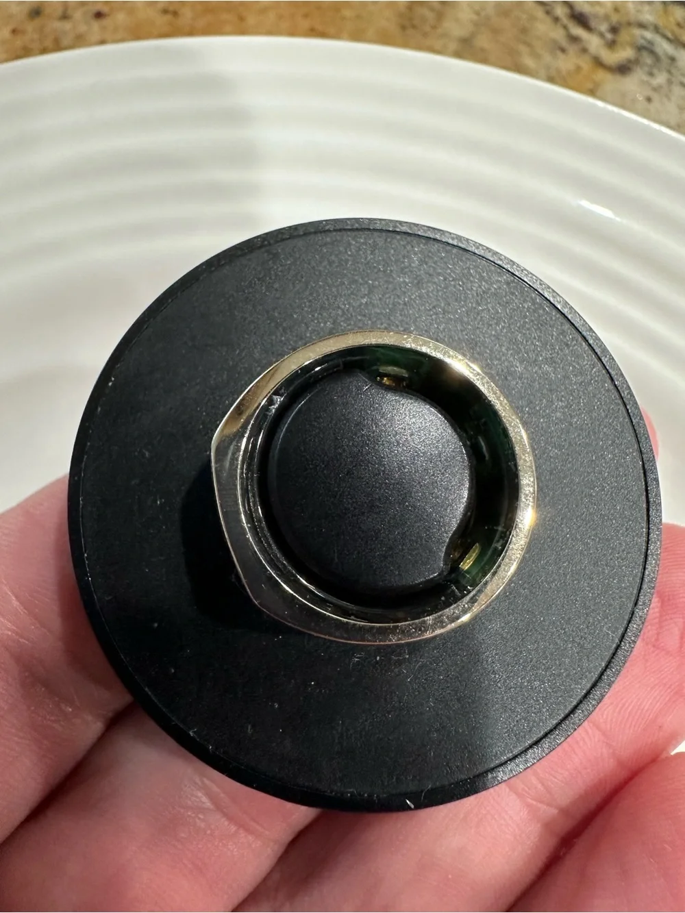 Oura Black and Silver Ring Core